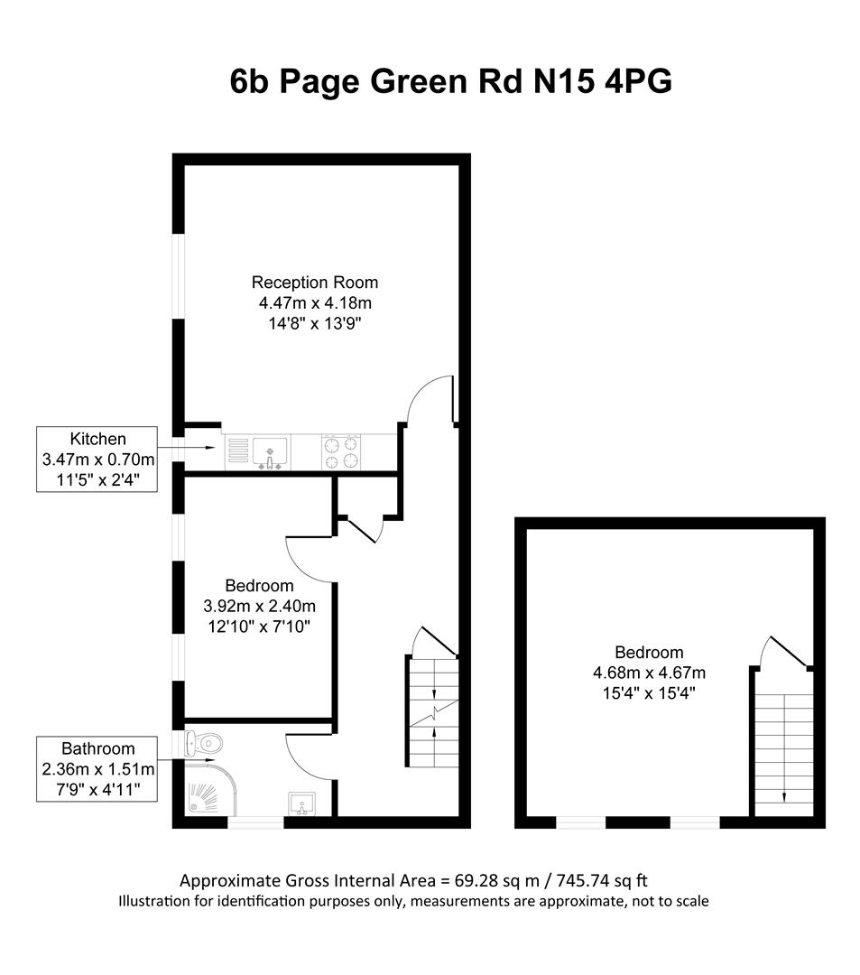 2 bedroom Flat for rent